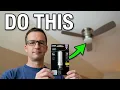 Dad Replaces Hampton Bay Mazon Ceiling Fan Bulb Using Feit E11 LED