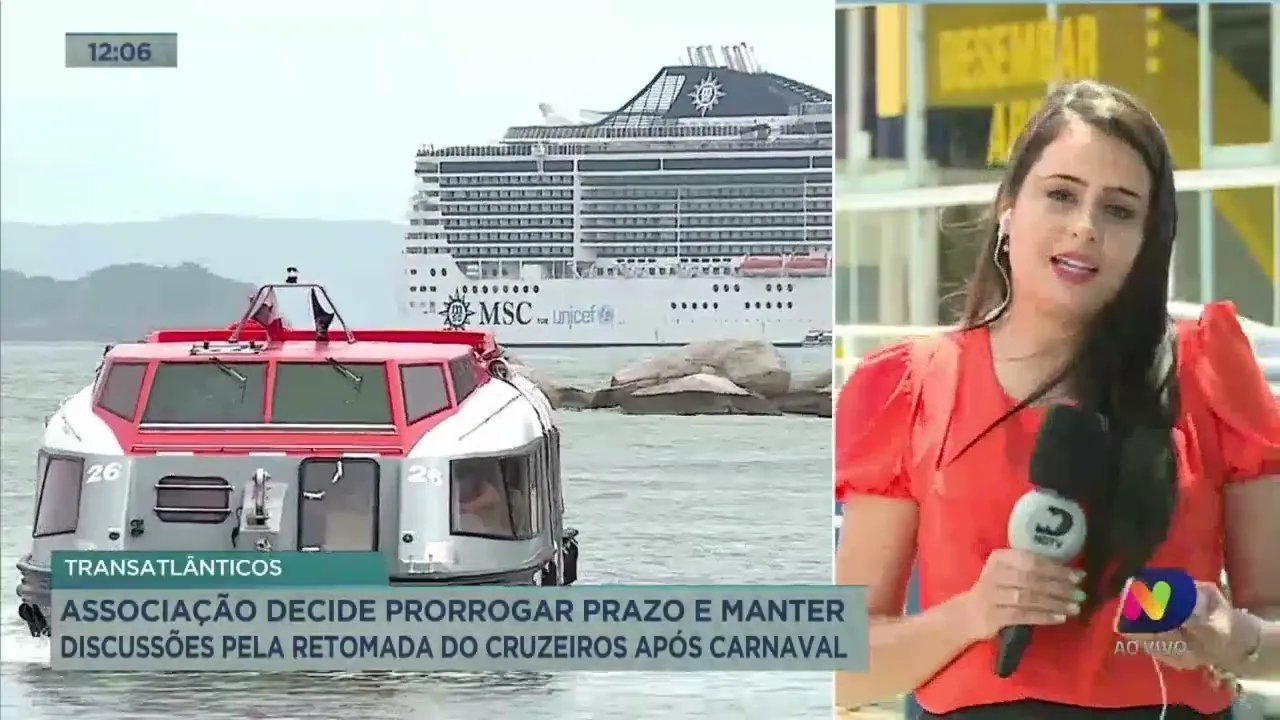 Associação decide prorrogar prazo e manter discussões pela retomada do cruzeiros após carnaval