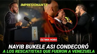 ÚLTIMA HORA 🚨 ASI RECIBIÓ NAYIB BUKELE AL GRUPO DE SALVADOREÑOS QUE FUE A VENEZUELA A AYUDAR.