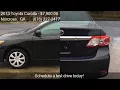 2013 Toyota Corolla L 4dr Sedan 4A for sale in Norcross GA