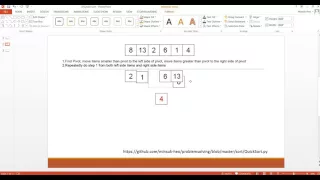 Quick Sort - 5 minutes algorithm