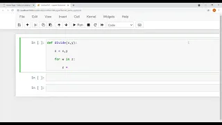 How to divide two numbers using with function in python