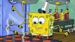 spongebob squarepants memasak krabi patty film kartun kartun anak anak
