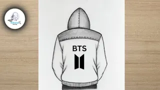 how to draw a boy bts boy drawing bts army drawing tutorial pencil sketch of a boy back side