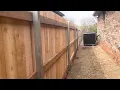 6 Cedar Privacy Fence with Steel Posts