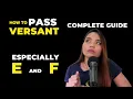 Versant Tips How to Pass the Versant Test Part A to F