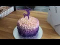 Ombre Gymnastics Cake