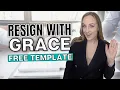 How to Write a Letter of Resignation QUIT YOUR JOB GRACEFULLY Free Resignation Letter Template