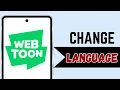 How To Change Language In Webtoon App