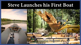 Acorn to Arabella – Journey of a Wooden Boat – Episode 116: Steve Launches His First Boat
