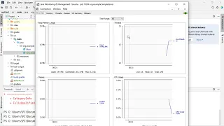 How to use jconsole to monitor Java application memory cpu usage and threads