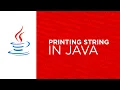 printing string in java