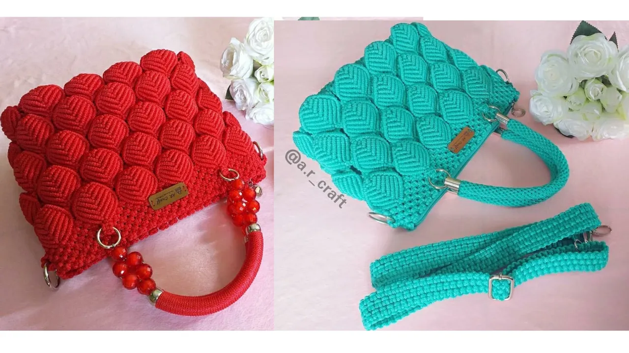 Cara membuat tas tali kur untuk pemula. 