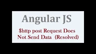 http post Request Does Not Send Data - Post Data As Form Data In AngularJs http Post