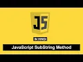 JavaScript String Substring Method in Hindi Tutorial 12