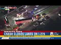 Crash closes lanes on I-275