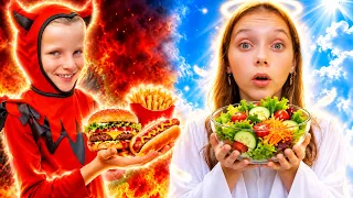 Dasha's Goede Keuzes Challenge! 😇😈 Engel vs Duivel!