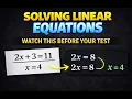 Linear Equations with Inverse Operations Algebra Basics