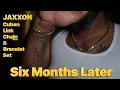 JAXXON Cuban Link Chain Bracelet Gold 6 Months Later