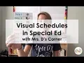 Visual Schedules for Special Education and Autism Classroom Setup First-Then Specials Rotation