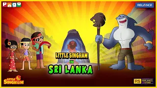 little singham vs mahashark in sri lanka lion totem power battle pogo tv kids cartoon