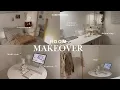 AESTHETIC ROOM MAKEOVER 2025 Beige theme Pinterest inspired cleaning organizing tour