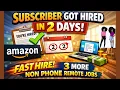 Amazon Non-Phone Remote Job 3 More No Phone Work From Home Roles