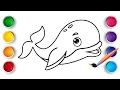 Whale Coloring Pages for Kids Fun Educational Ocean Creatures s
