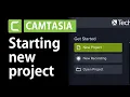 Starting a new project in Camtasia Prepare the canvas and project settings Camtasia Tutorial