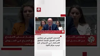 المندوب الروسي في مجلس الأمن السبيل الوحيد لتحقيق الاستقرار في السودان هو توحيد مراكز القوة 