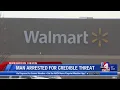 Man arrested for threatening mass shooting at Washington County Walmart
