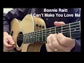Bonnie Raitt -  I Can't Make You Love Me - Acoustic Guitar Classic Rock Cover Song - Instrumental