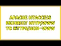 Apache htaccess redirect to - www