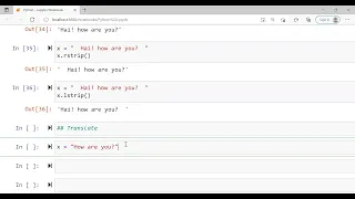 Python Fundamentals Strings inbuilt methods strip split translate