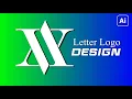 Letter Logo Designing a Minimalist AV Monogram Illustrator Tutorial Graphics Actor
