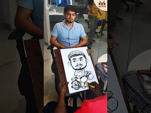 Live Caricature Event |Artist surendar|Book Your Events now #shorts#velvom#liveevents