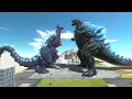 Lagu Godzilla Nemesis VS Godzilla Earth then rescue Evolved Godzilla