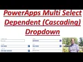 Multi Select Dependent Cascading Dropdown