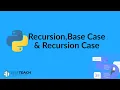 Recursion base case and recursive case Python class 12 Chapter 5 1