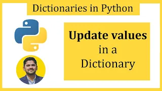 How to Update values in a Python Dictionary