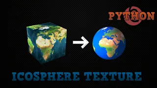 TEXTURE 3D ICOSPHERE UV COORDINATES Python tutorial 2020
