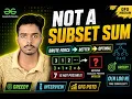 Smallest Missing Subset Sum Greedy Explained Brute Force to Optimal GFG POTD