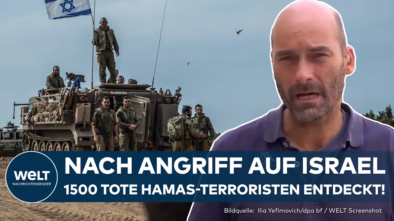 KRIEG IN ISRAEL: Armee entdeckt bis zu 1500 tote Hamas-Terroristen! Gefechte am Boden gehen weiter