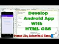 How to add HTML and CSS file into WebView in Android Android Studio Techno Trak