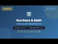 Python Tutorial for Beginners - Numbers Math All 7 Operators Math Module Built-ins