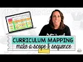 Curriculum Mapping Example Scope Sequence Tips for Elementary Teachers