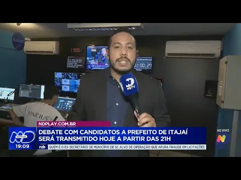 Debate com candidatos a prefeito de Itajaí será transmitido no ND Play