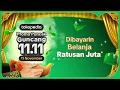 Promo Puncak Guncang 11.11 Tokopedia, Dibayarin Belanja Ratusan Juta!