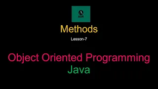 Java Method or Function Object Oriented Programming - Java Lesson 7 Bangla
