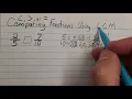 Mr Nunes Comparing Fractions Using LCM